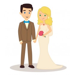 autocollants muraux mariage geant