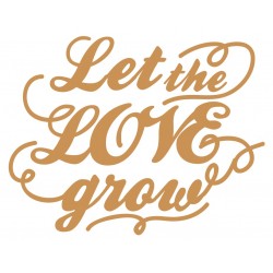 sticker mural let the love grow