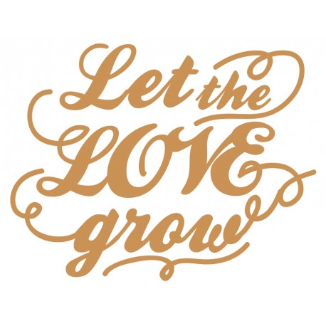 sticker mural let the love grow