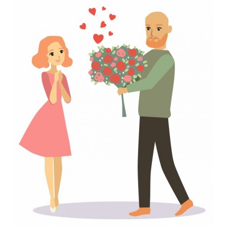 sticker mural offre fleur