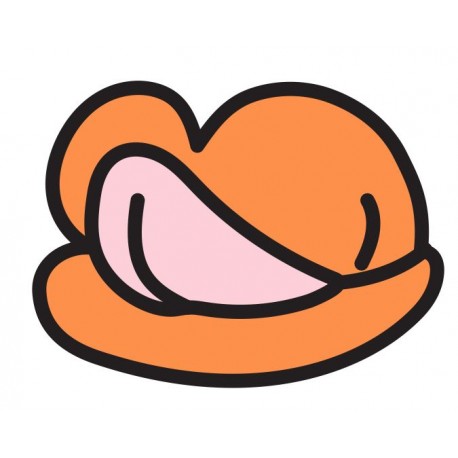 sticker muraux bouche