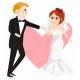 sticker muraux mariage