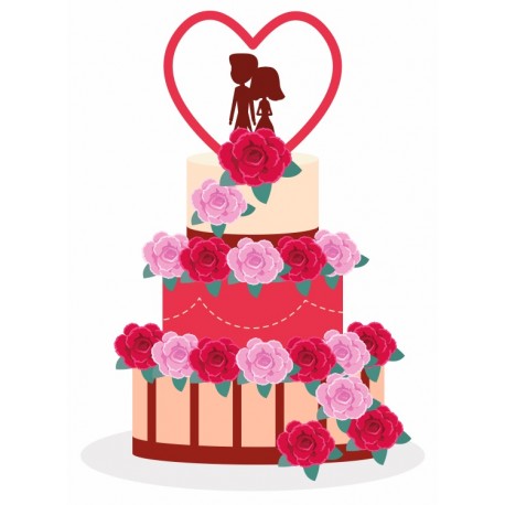 sticker muraux piece montee rose