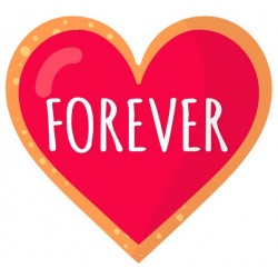 stickers mural coeur forever