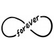 stickers mural infinity forever