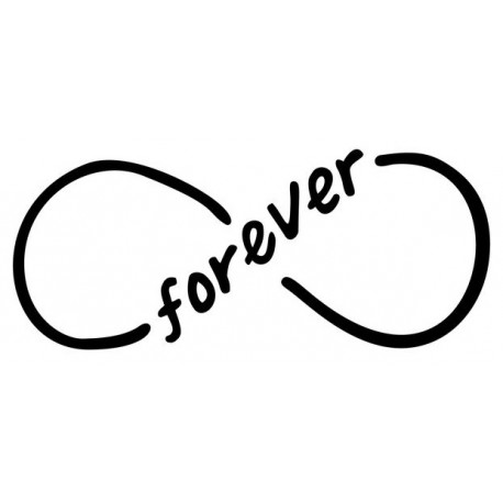 stickers mural infinity forever