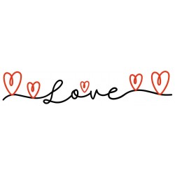 stickers mural love ecriture