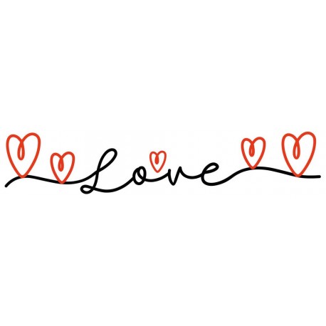 stickers mural love ecriture
