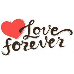 stickers mural love forever geant