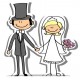 stickers mural mariage