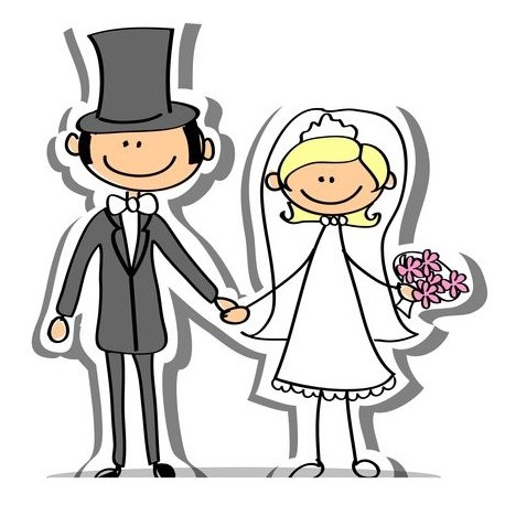 stickers mural mariage