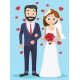 stickers mural mariage pas cher
