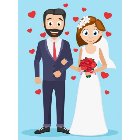stickers mural mariage pas cher