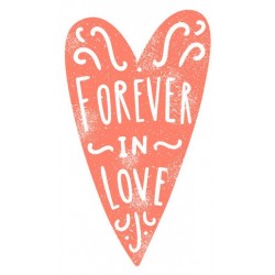 stickers muraux forever in love