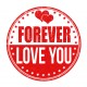 stickers muraux forever love you
