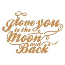 stickers muraux i love you to the moon