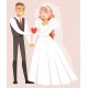 stickers muraux mariage