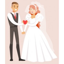 stickers muraux mariage