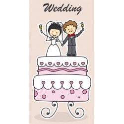 stickers muraux mariage gateau