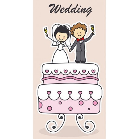 stickers muraux mariage gateau