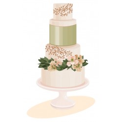 stickers muraux piece montee