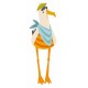 stickers mouette bonnet