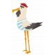 autocollant mouette bonnet
