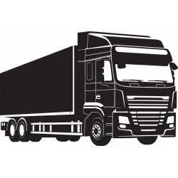 autocollant mural camion