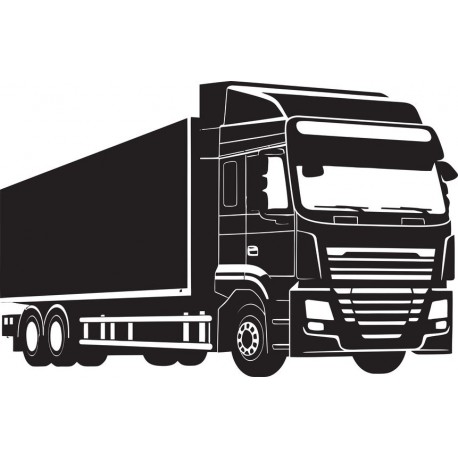 autocollant mural camion
