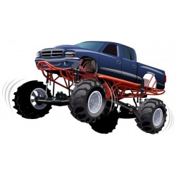 autocollant mural monster truck deco