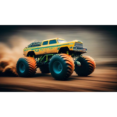 sticker mural monster truck pas cher