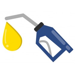 autocollant pistolet station essence