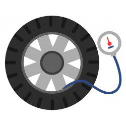 autocollant pression pneu