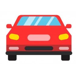 autocollant voiture rouge