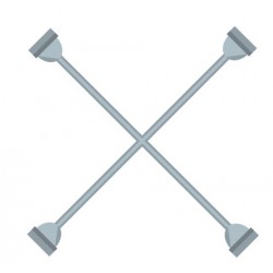 stickers cle en croix