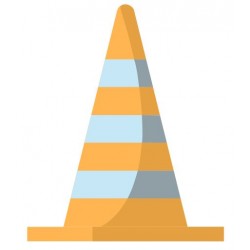 stickers cone orange