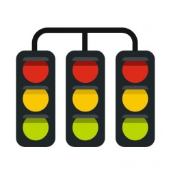 stickers feux de signalisation