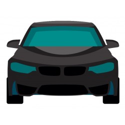 stickers voiture noire