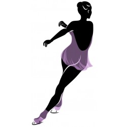 autocollant mural patinage artistique