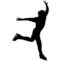 autocollant mural patinage artistique deco