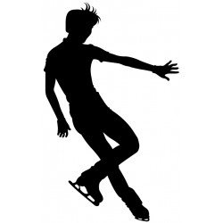 autocollant muraux patinage artistique