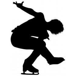 autocollant muraux patinage artistique design