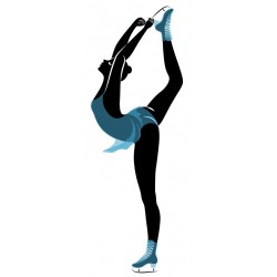 autocollants mural patinage artistique decoration