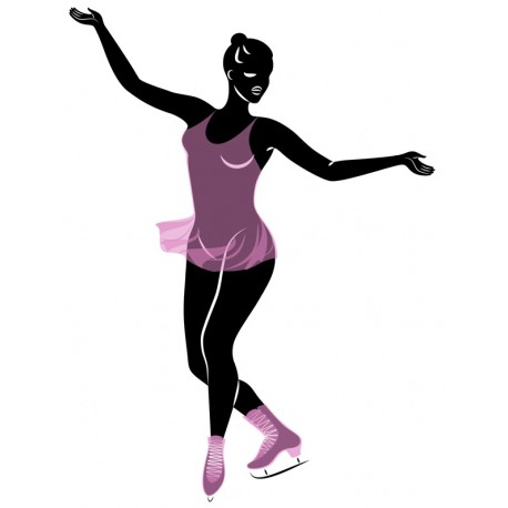 autocollants muraux patinage artistique