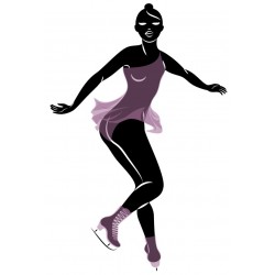 autocollants muraux patinage artistique design