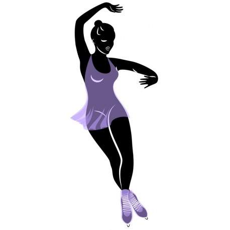 autocollants muraux patinage artistique design