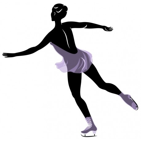 autocollants muraux patinage artistique pas cher