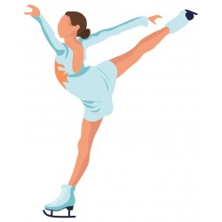 sticker mural patinage artistique