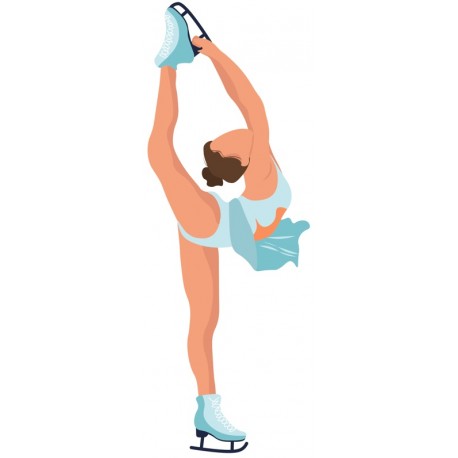 sticker mural patinage artistique deco