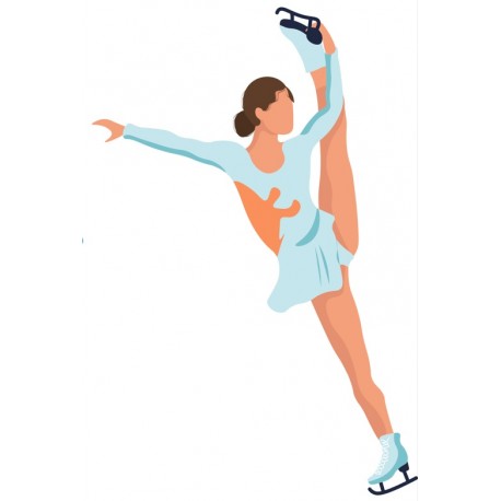 sticker muraux patinage artistique